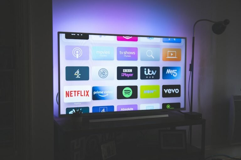 Streaming apps displayed on a television for an Android TV Box vs Fire TV Stick comparison