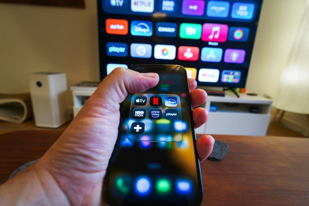 Google TV interface displayed on a television